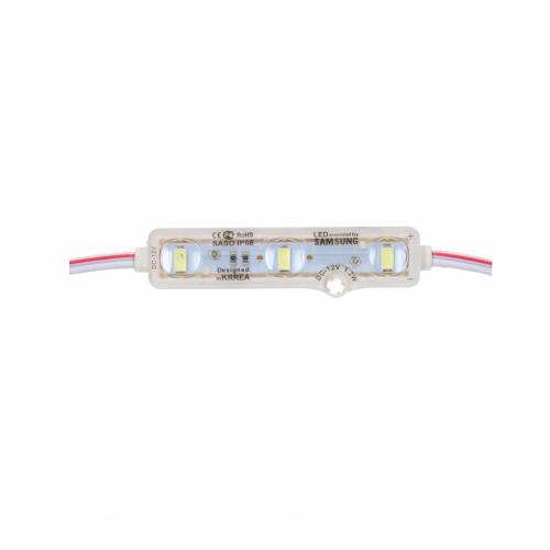 Moduł LED Samsung 3xSMD5630 - IP68 - Biały Bardzo Zimny - 11000-13000K